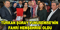 Türkan Şoray Yunusemre'nin fahri hemşehrisi oldu