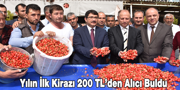 Yılın İlk Kirazı 200 TL'den Alıcı Buldu